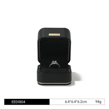 Jewelry box, wedding PU leather ring box, earrings, necklace storage box, confession jewelry packaging, gift box Jim Display