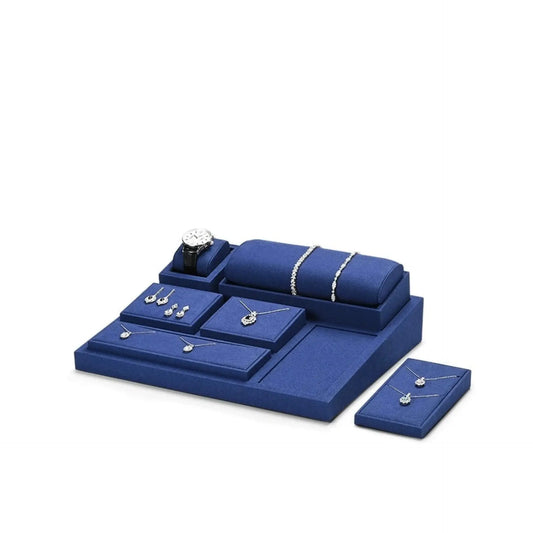 Light luxury jewelry display props, high-end microfiber rings, necklaces, watch displays, jewelry display shelves Jim Display
