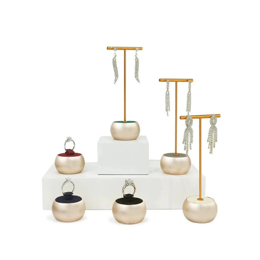 Rings, earrings, display shelves, jewelry display racks, earrings, earrings, ornaments, storage racks, jewelry shooting props Jim Display