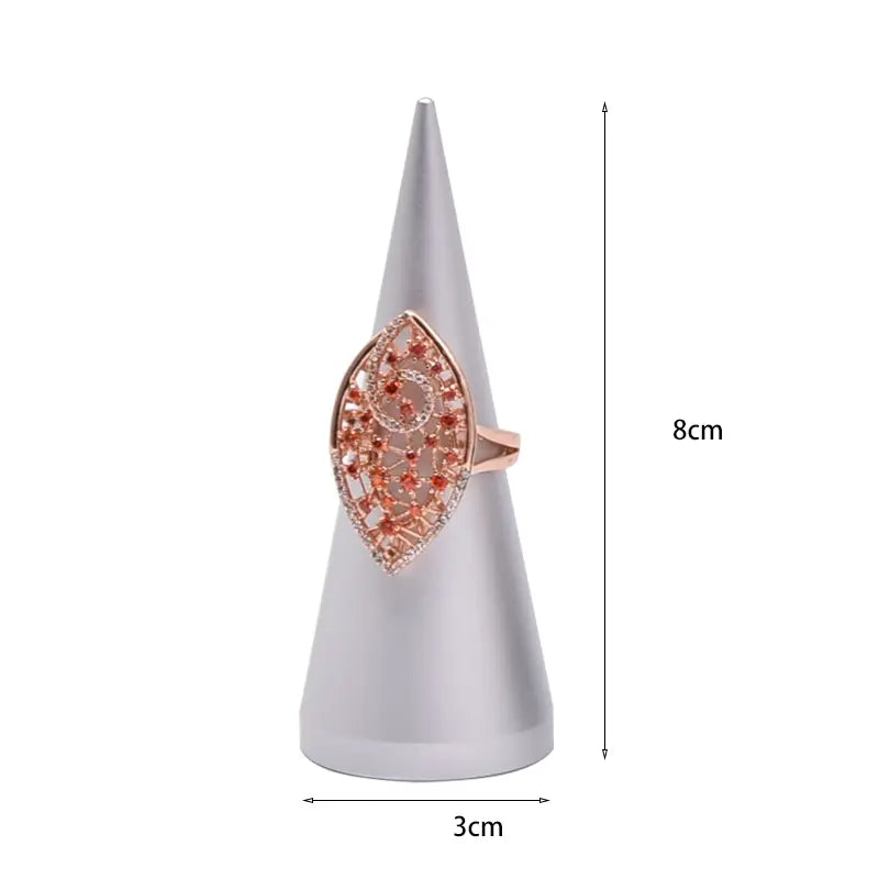 Tapered Metal Ring Display Holder Earrings Rack Display Stand Jewelry Shooting Props Stud Earrings Stands Jim Display