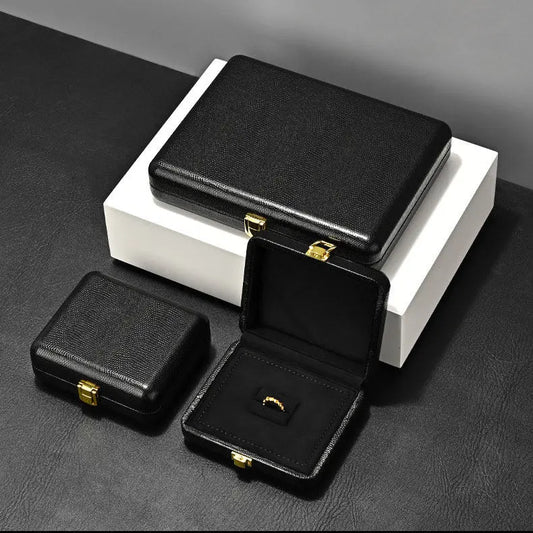 Luxury jewelry box, high-end leather rings, necklaces, earrings, jewelry storage box, display display packaging Jim Display