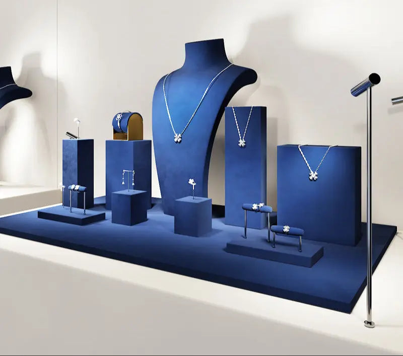 High-end jewellery display props, rings, necklaces, earrings, counters, exhibition displays, jewelry display racks Jim Display