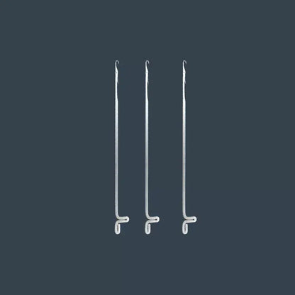 Cultural play beading tool, tee crochet needle, ultra-fine hook needle, bead string, lead string, fine hole, cultural play beaded fine needle Jim Display