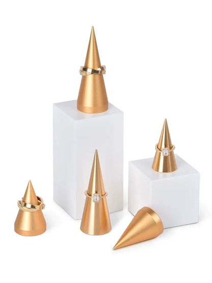 Tapered Metal Ring Display Holder Earrings Rack Display Stand Jewelry Shooting Props Stud Earrings Stands Jim Display