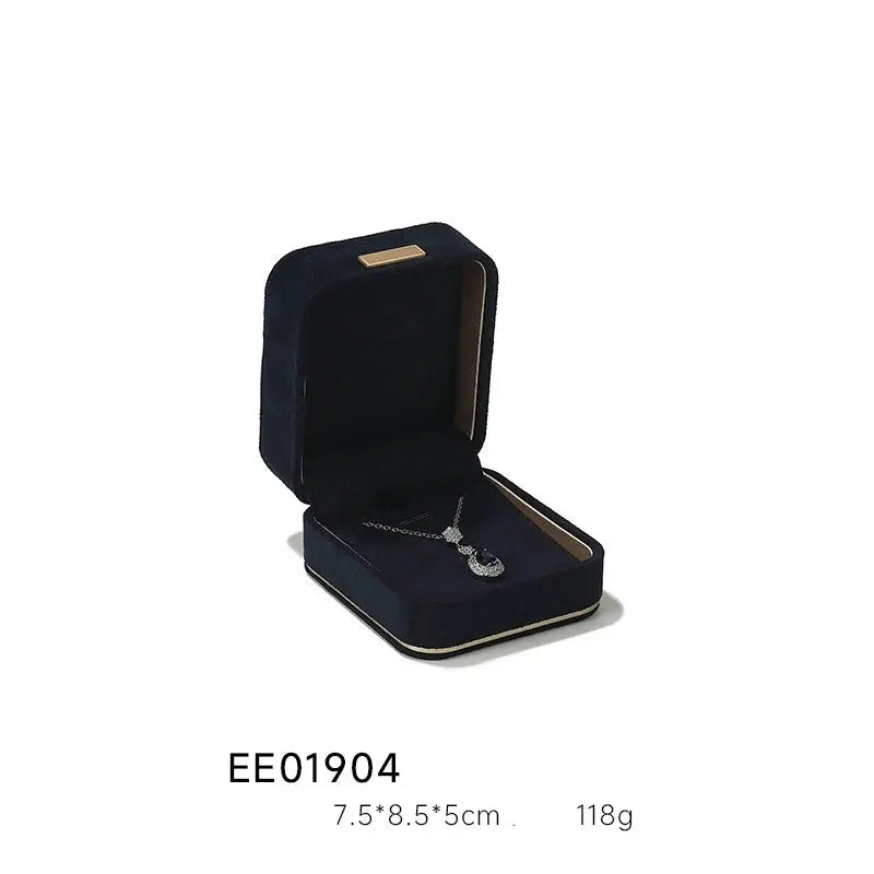 Light Luxury Jewelry Box in Premium Quality Suede, Various Colours Available Jim Display