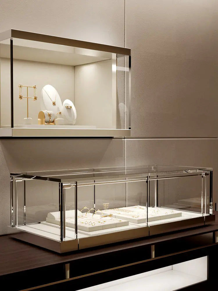 Jewelry display props, modern light luxury, microfiber display Jim Display