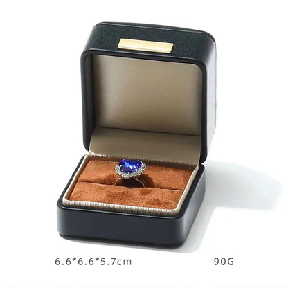 Light luxury Jewelry box high-end export suede inner bracelet bracelet necklace ring box high-end Jim Display