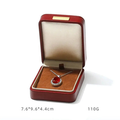 Light luxury Jewelry box high-end export suede inner bracelet bracelet necklace ring box high-end Jim Display