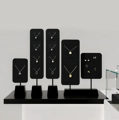 High Grade Jewelry Display Props Premium Black Ring Earrings Necklace Jewelry Display Stand Jim Display