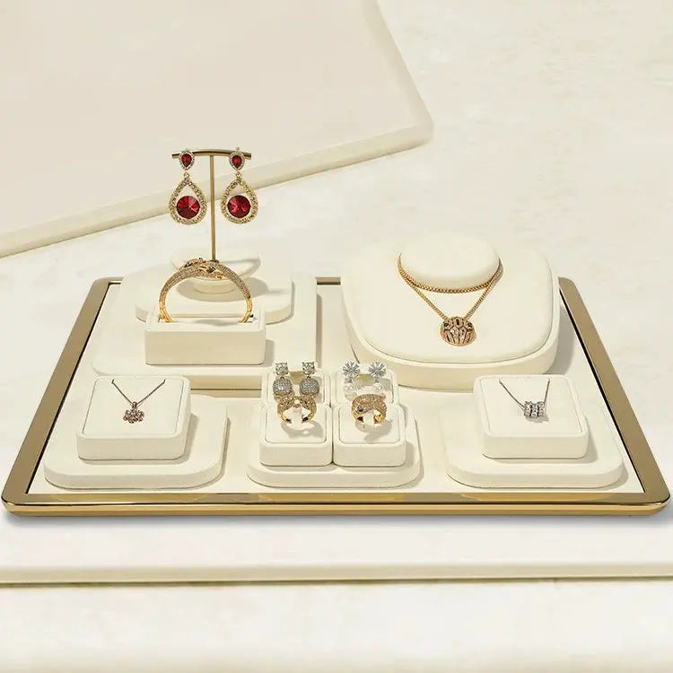Luxury Jewelry Display Props, Rings, Necklaces, Earrings, Jewelry Counter Display Racks, Light Luxury Jewelry Display Jim Display