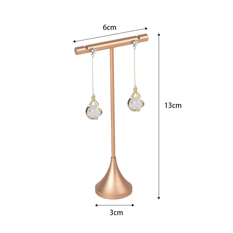 Tapered Metal Ring Display Holder Earrings Rack Display Stand Jewelry Shooting Props Stud Earrings Stands Jim Display