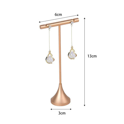 Tapered Metal Ring Display Holder Earrings Rack Display Stand Jewelry Shooting Props Stud Earrings Stands Jim Display