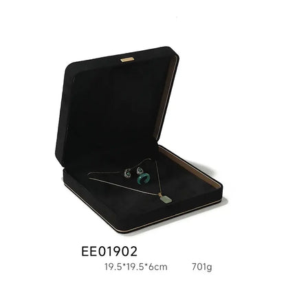 Light Luxury Jewelry Box in Premium Quality Suede, Various Colours Available Jim Display
