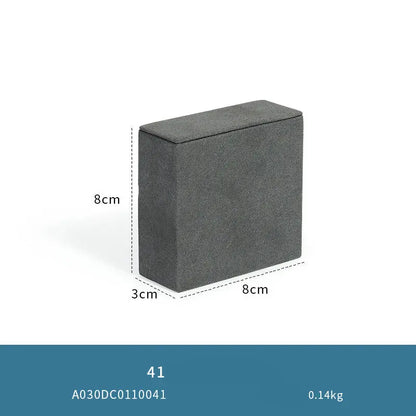 Gray microfiber jewellery display props, necklaces, pendants, earrings, rings, jewelry displays, jewelry display jewelry display shelves Jim Display