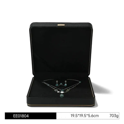 Jewelry box, wedding PU leather ring box, earrings, necklace storage box, confession jewelry packaging, gift box Jim Display