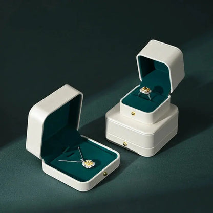 Jewelry Box, PU Suede Interior, Ring Box, Earrings, Necklaces, Bracelets, Storage Boxes, Jewelry Gift Boxes Jim Display