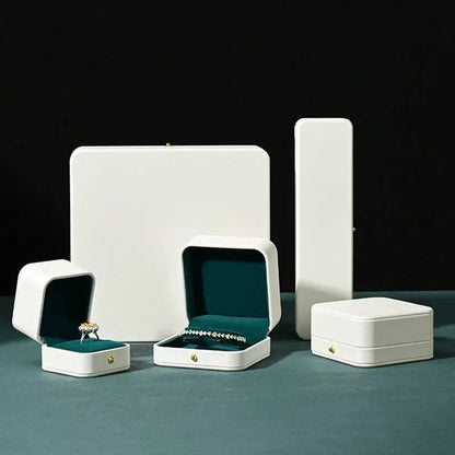 Jewelry Box, PU Suede Interior, Ring Box, Earrings, Necklaces, Bracelets, Storage Boxes, Jewelry Gift Boxes Jim Display