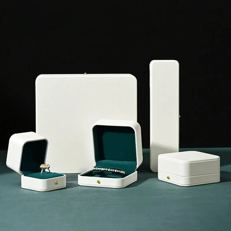 Jewelry Box, PU Suede Interior, Ring Box, Earrings, Necklaces, Bracelets, Storage Boxes, Jewelry Gift Boxes Jim Display