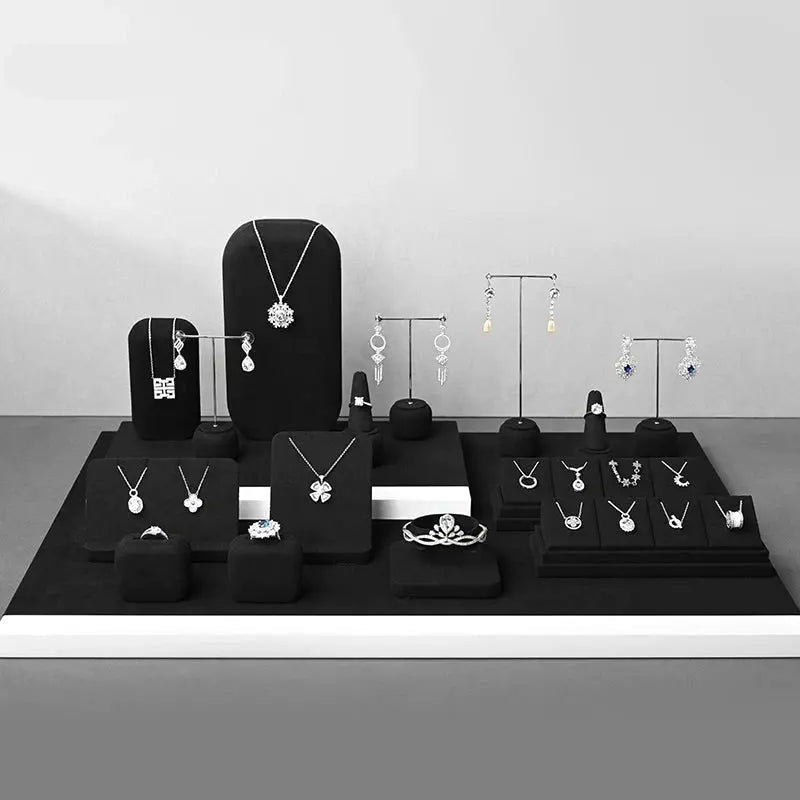 High-end jewelry display racks, earrings, rings, counters, window ornaments, jewelry display props Jim Display