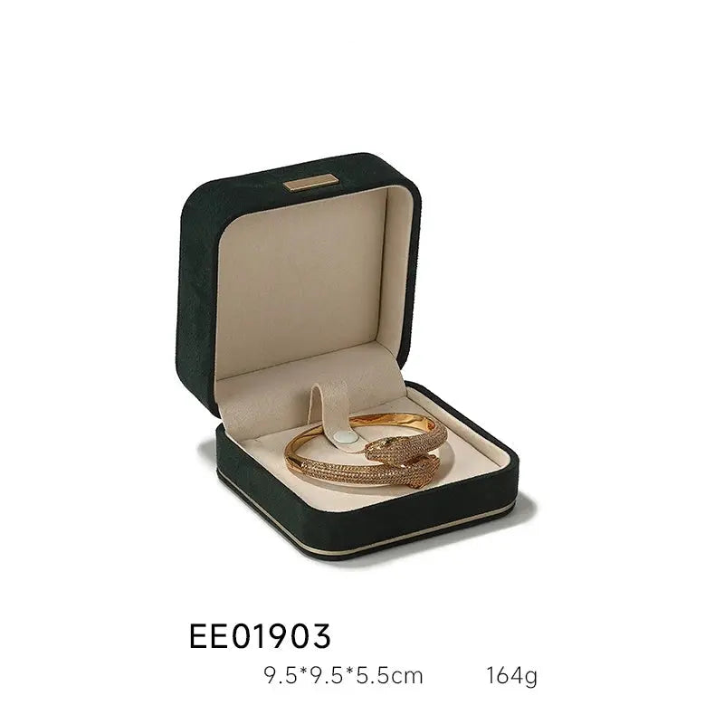 Light Luxury Jewelry Box in Premium Quality Suede, Various Colours Available Jim Display
