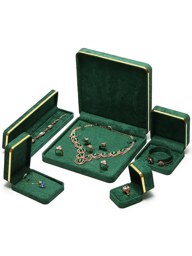 Light Luxury Jet Black Ring Box, Small Fine Jewelry Box, Necklace, Bracelet Jewelry Packaging Box, Gift Box Jim Display