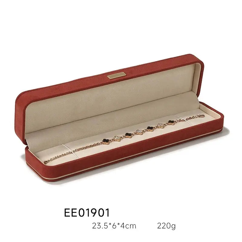 Light Luxury Jewelry Box in Premium Quality Suede, Various Colours Available Jim Display
