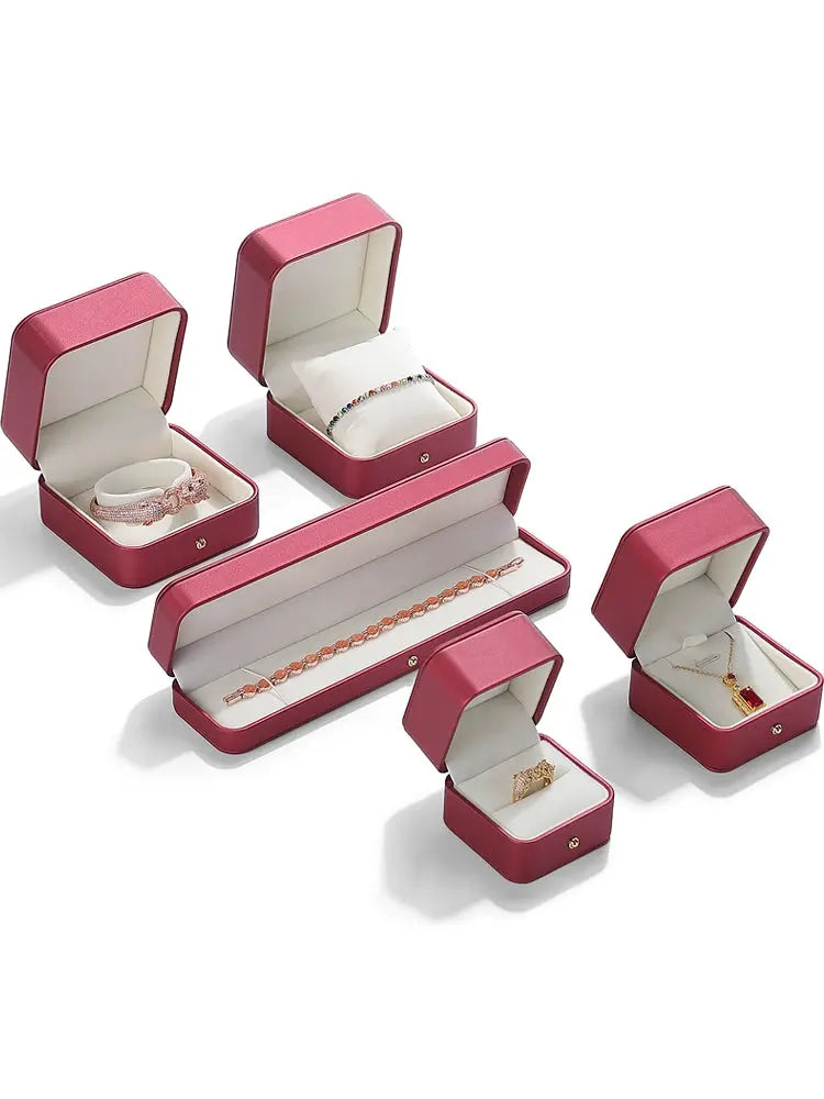 Luxury jewelry box, wedding gift, ring box, bracelet, necklace, bracelet storage box, jewelry packaging, gift box Jim Display