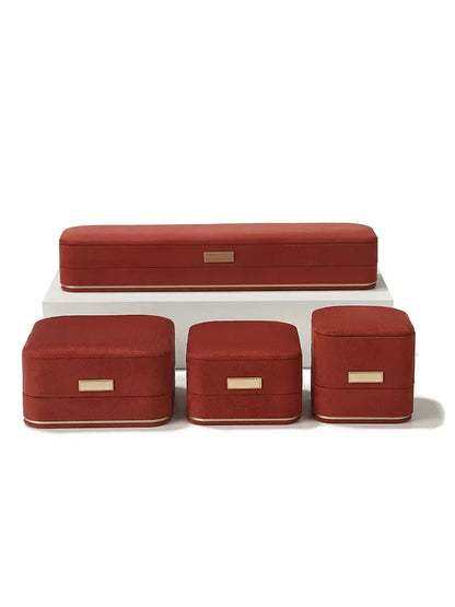 Light Luxury Jewelry Box in Premium Quality Suede, Various Colours Available Jim Display