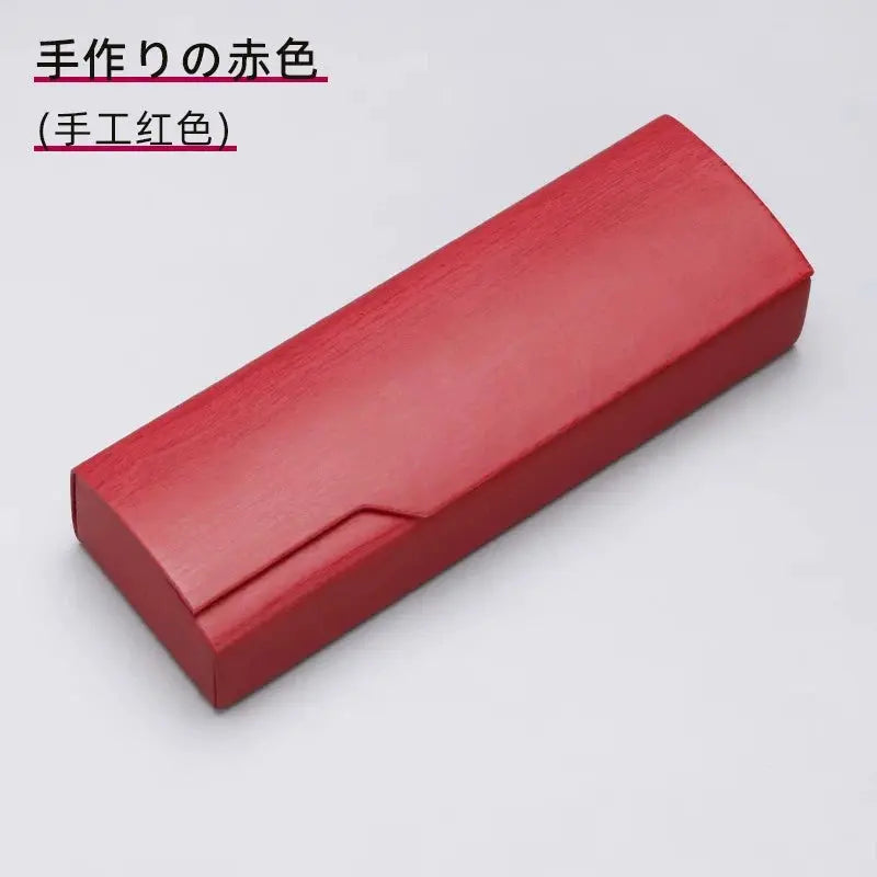 Glasses Case, Luxury Simple Retro Creative Personality Portable Anti-Pressure Eye Sunglasses Storage Box Jim Display