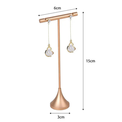 Tapered Metal Ring Display Holder Earrings Rack Display Stand Jewelry Shooting Props Stud Earrings Stands Jim Display
