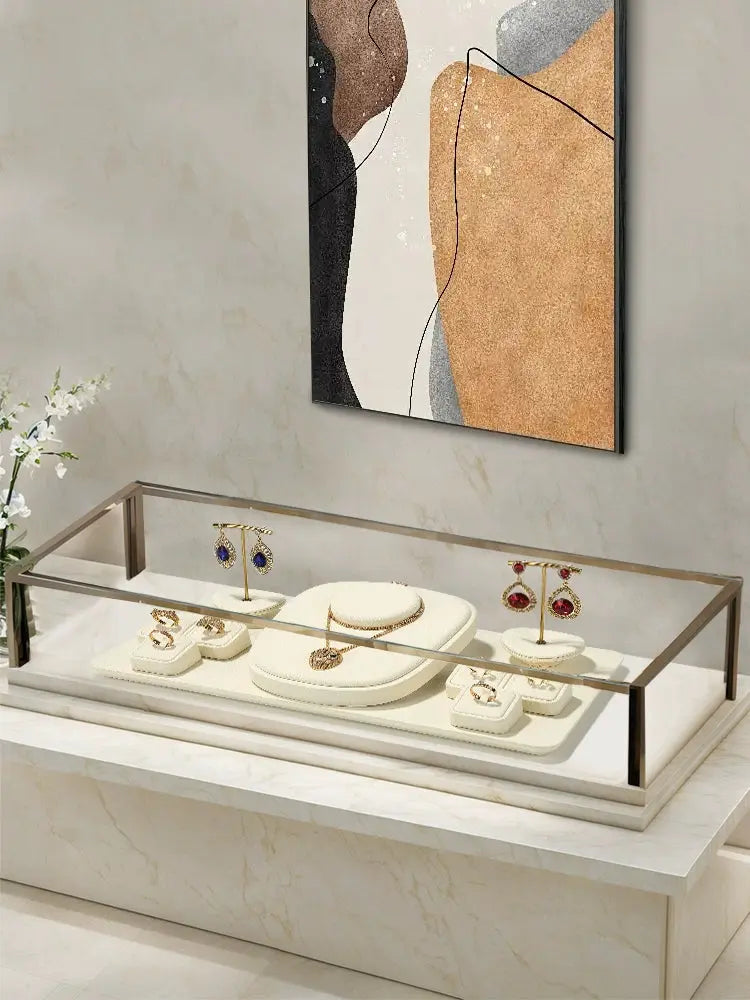 Luxury Jewelry Display Props, Rings, Necklaces, Earrings, Jewelry Counter Display Racks, Light Luxury Jewelry Display Jim Display