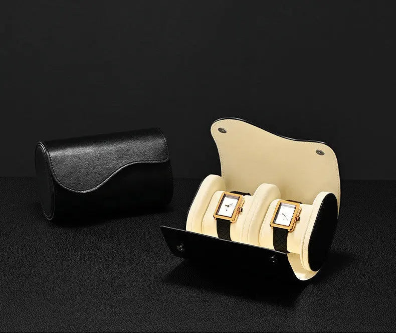 High-end PU leather watch storage box portable travel storage box men's and women's watch protective case Jim Display