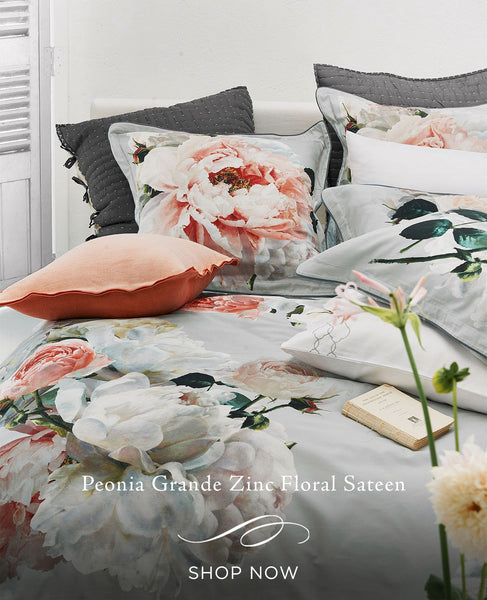 Peonia Grande Zinc Floral Sateen