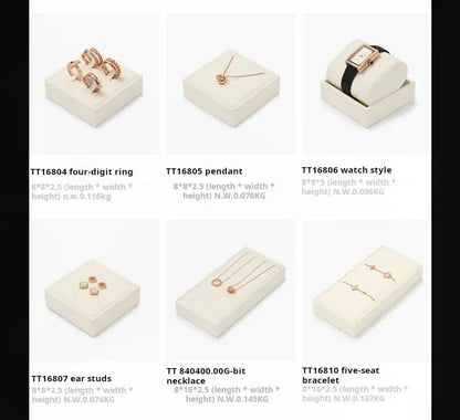 Jewelry display props, modern light luxury, microfiber display Jim Display