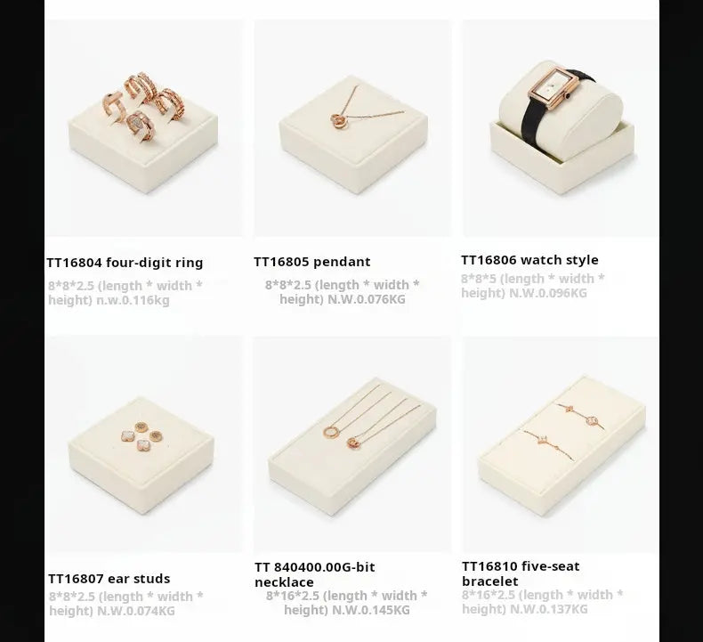 Jewelry display props, modern light luxury, microfiber display Jim Display