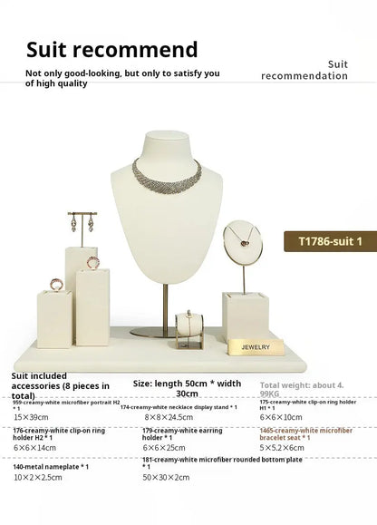Metal Jewelry Display Stand Set Rings, Necklaces, Earrings, Bracelets, Storage Racks, Jewelry, Window Jewelry, Jewelry Display Props Jim Display