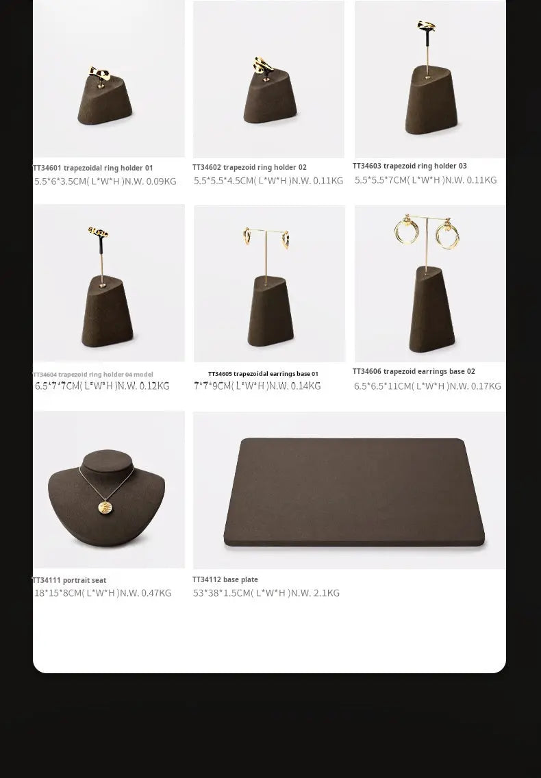High-end jewelry display props, rings, earrings, necklace display, counter display, jewelry display stand Jim Display
