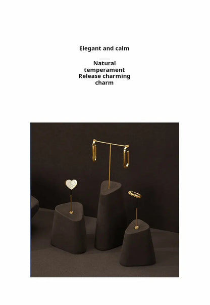 High-end jewelry display props, rings, earrings, necklace display, counter display, jewelry display stand Jim Display