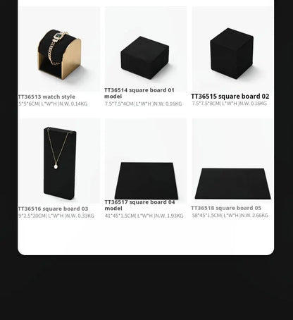 Luxury jewelry display props, high-end metal microfiber necklace, ring counter, jewelry display rack Jim Display