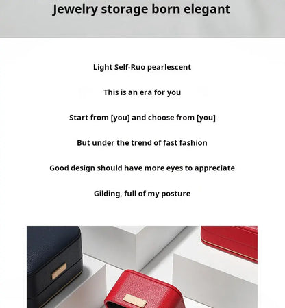 Jewelry box, wedding PU leather ring box, earrings, necklace storage box, confession jewelry packaging, gift box Jim Display