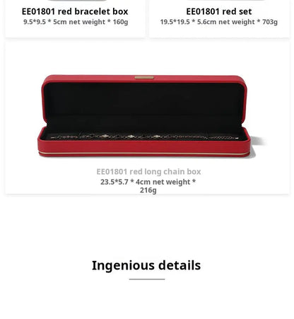 Jewelry box, wedding PU leather ring box, earrings, necklace storage box, confession jewelry packaging, gift box Jim Display