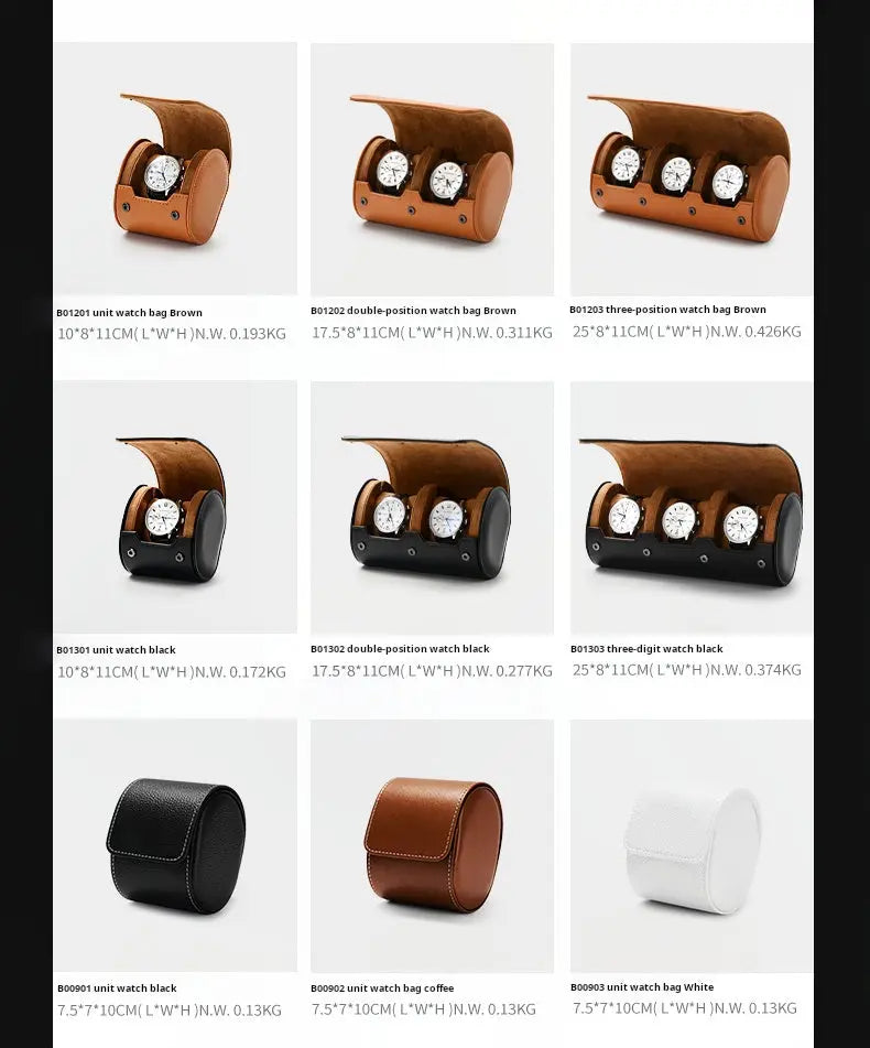 Watch Storage Box, Watch Box, Dustproof, Portable, Travel, Leather Watch, Quartz Watch, Storage Box Jim Display