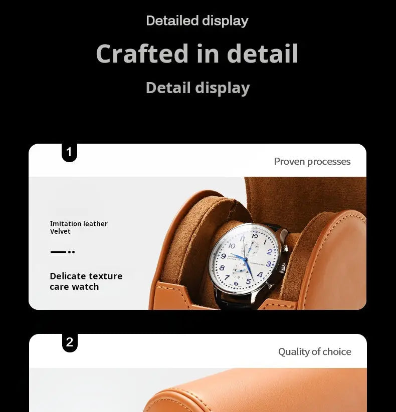 Watch Storage Box, Watch Box, Dustproof, Portable, Travel, Leather Watch, Quartz Watch, Storage Box Jim Display