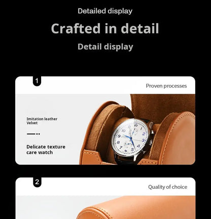 Watch Storage Box, Watch Box, Dustproof, Portable, Travel, Leather Watch, Quartz Watch, Storage Box Jim Display