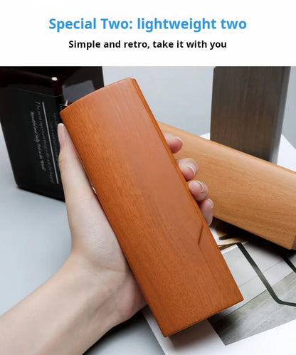 Glasses Case, Luxury Simple Retro Creative Personality Portable Anti-Pressure Eye Sunglasses Storage Box Jim Display