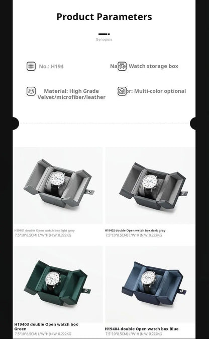 Watch box PU leather portable folio watch storage box watch box watch box travel case watch packaging box Jim Display