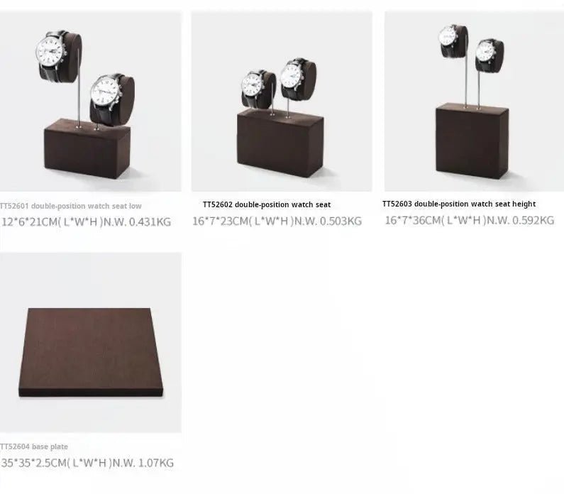 High-end watch display stand, microfiber watch display stand, counter display watch display props Jim Display