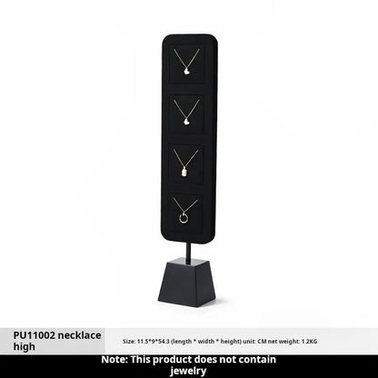 High Grade Jewelry Display Props Premium Black Ring Earrings Necklace Jewelry Display Stand