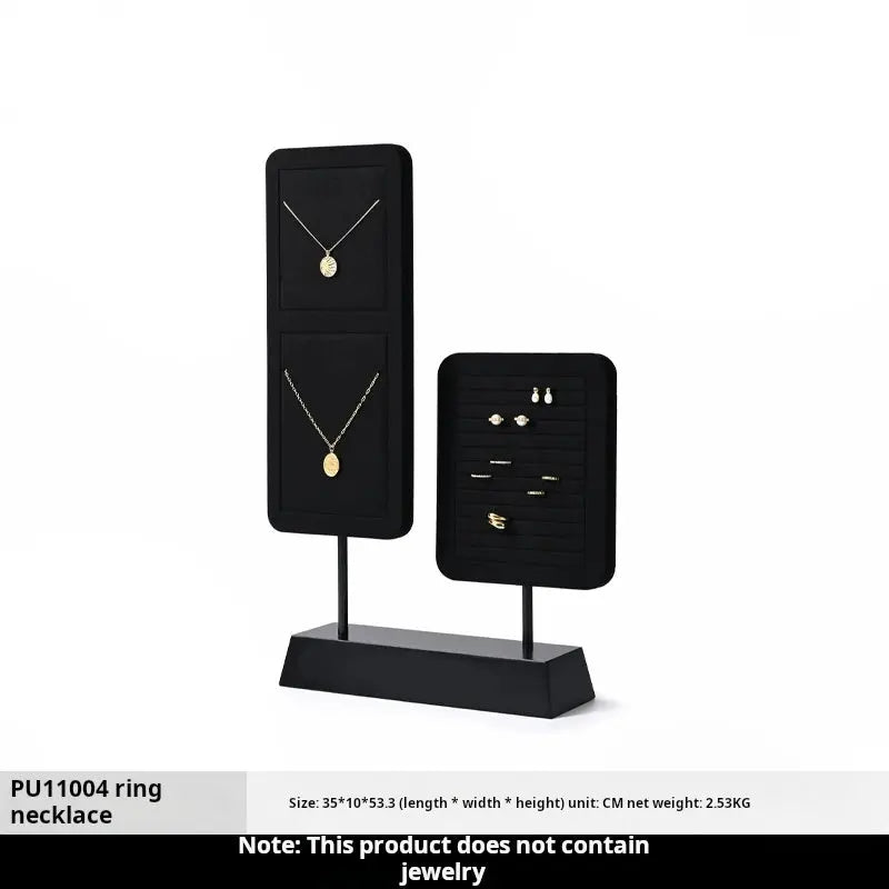 High Grade Jewelry Display Props Premium Black Ring Earrings Necklace Jewelry Display Stand
