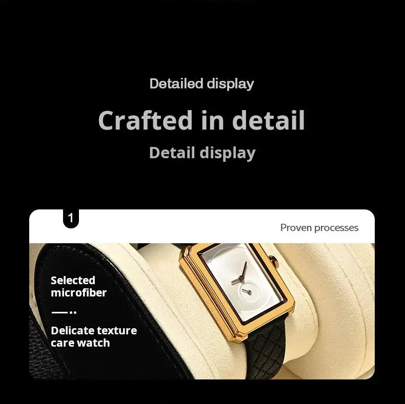 High-end PU leather watch storage box portable travel storage box men's and women's watch protective case Jim Display